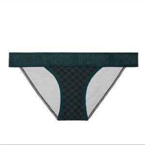 New Victoria’s Secret PINK Logo Bikini Panties - Medium - Plaid